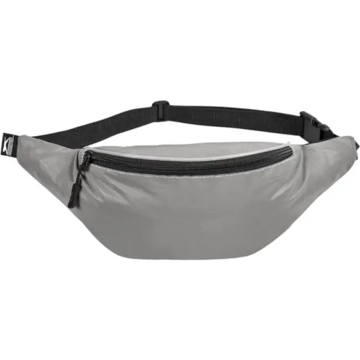 Slazenger Olympia Reflective Waist Bag Grey Front Unbranded